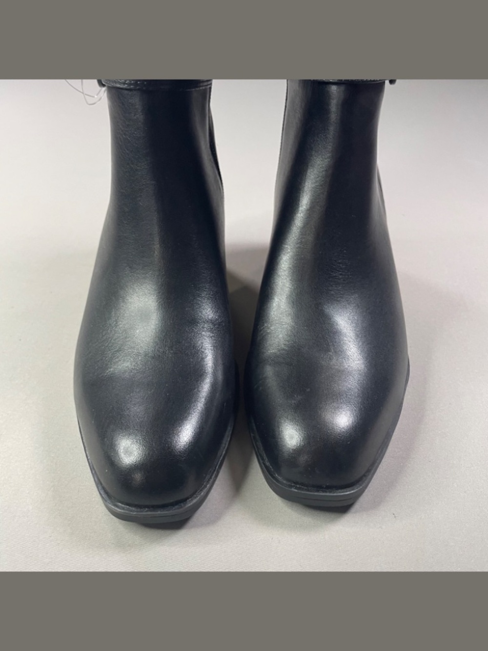 NEW Naturalizer Shoes Womens 8 black leather sterling knee boots heels moto - Picture 4 of 13